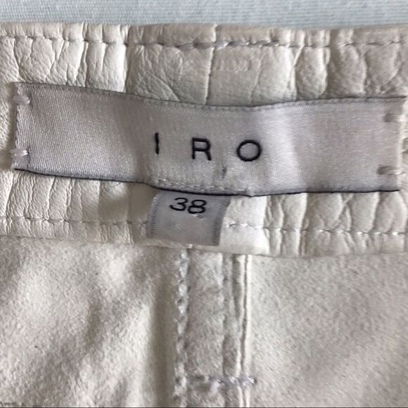 IRO Wirt Genuine Leather Skirt Size 38 - Picture 8 of 11